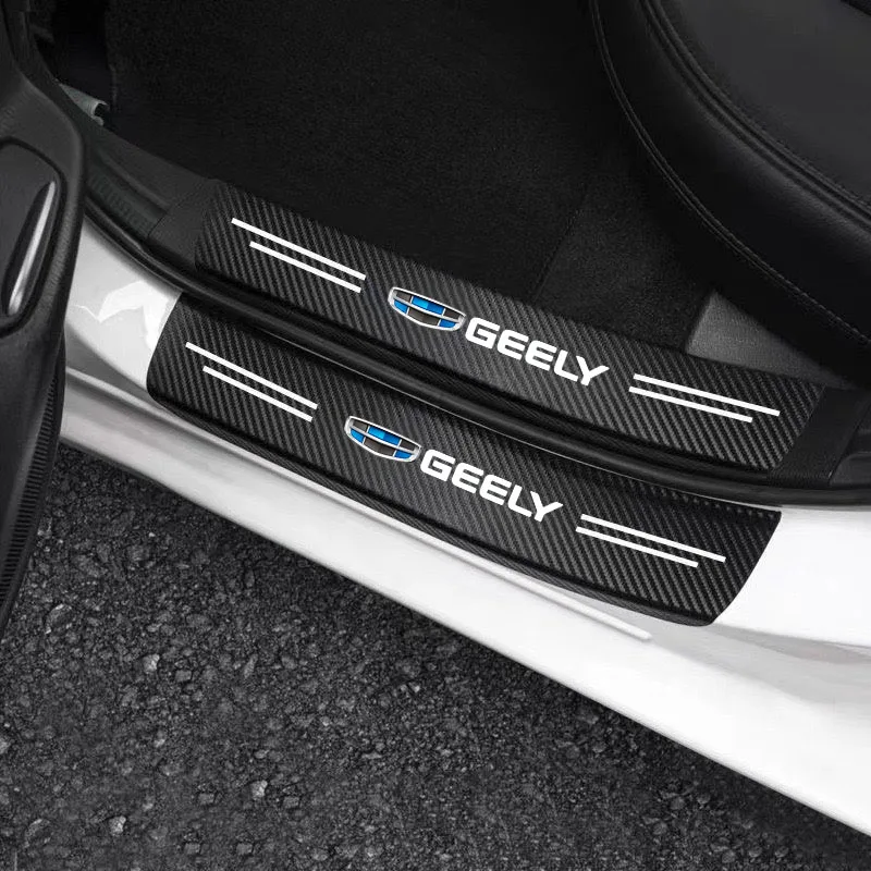 Car doorsill Protective Sticker Tape For Geely geometry C Emgrand Gc6 Gx3 Ec7 Atlas Coolray Cross NL3 X6 GS car Accessories