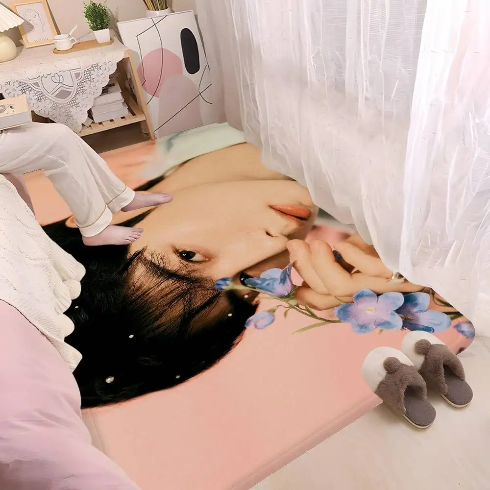 Popular Korean Actor Cha EunWoo Room Mats Anti-slip Absorb Water Long Strip Cushion Bedroon Mat Household Carpets