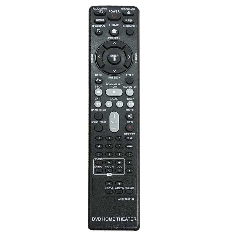 Akb73636102 Remote Control for LG Dvd Home Theater System Dh4220s Dh4130s Dh7531t Dh6530t Lhd625 Ht806st Ht906taw Ht304