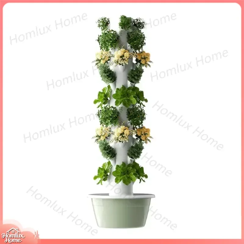 Space Saving Hydroponic Tower Garden Vertical Growing System for Balcony Rooftop Indoor Outdoor Vegetable Herb Flower Plant