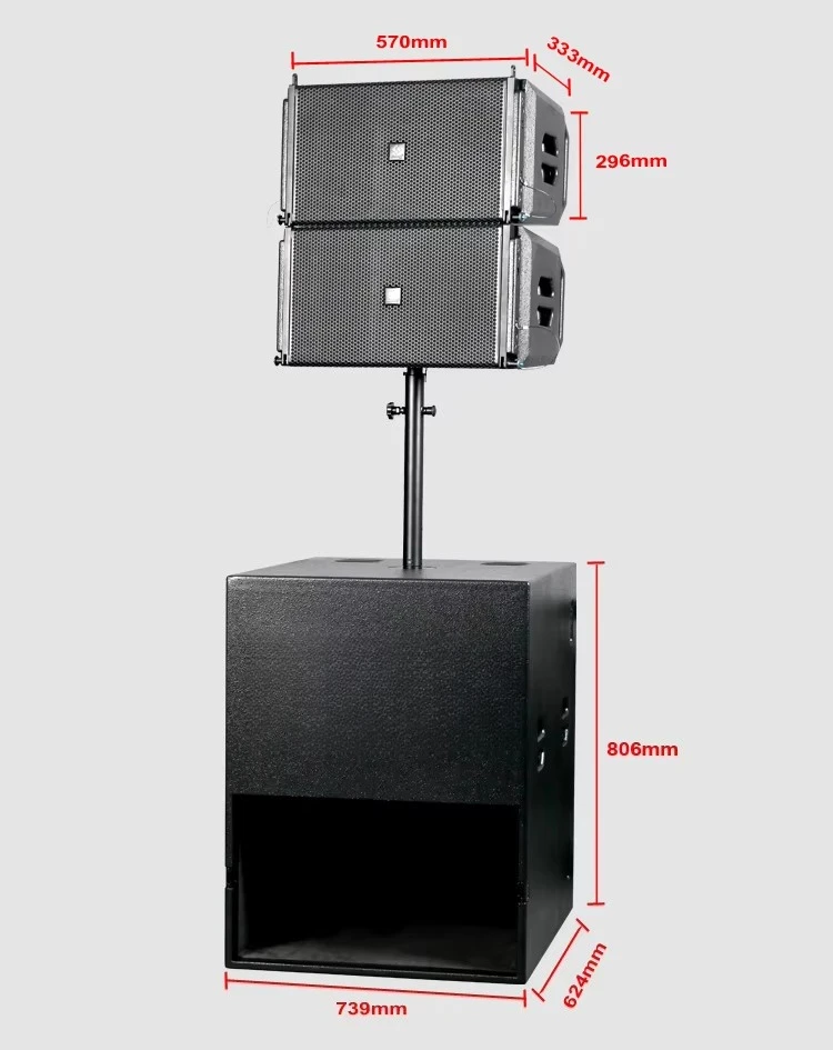 Audio Equipment 10-inch Active Line Array Professional DJ Stage Speakers Outdoor Concert Church
