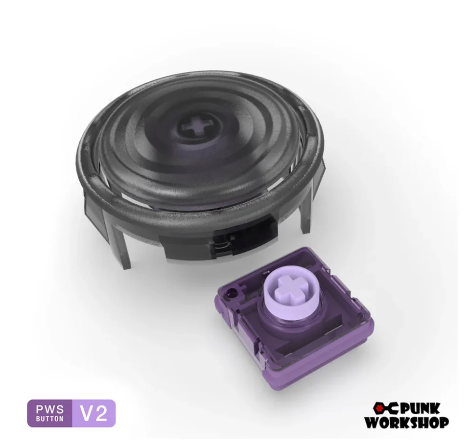 11個の24mmボタンと1個の30mmボタン、PWS V2メカニカルボタン、ロー