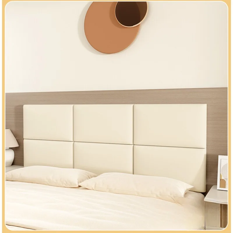 Hotel Anti-collision Wall Board Self-adhesive Customization Headboards Bedroom Furniture Cabecera Adhesiva Cama