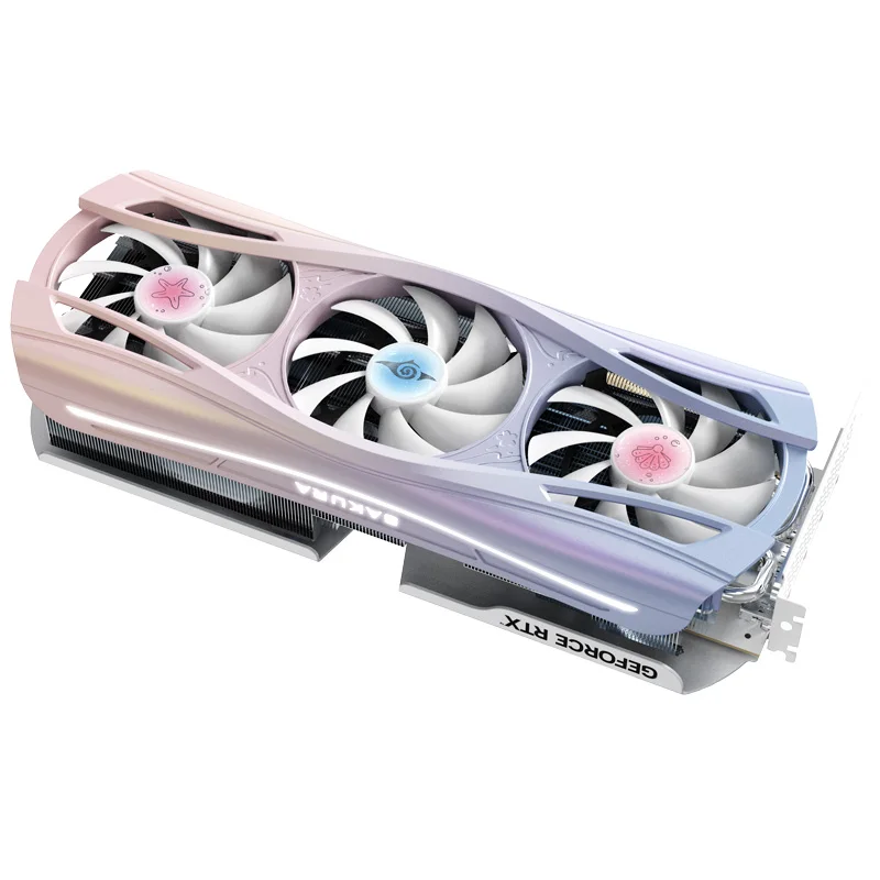 

RTX5080 16G Sakura Hitomi Watery Desktop Computer Game Black Myth Goku Independent Graphics Card
