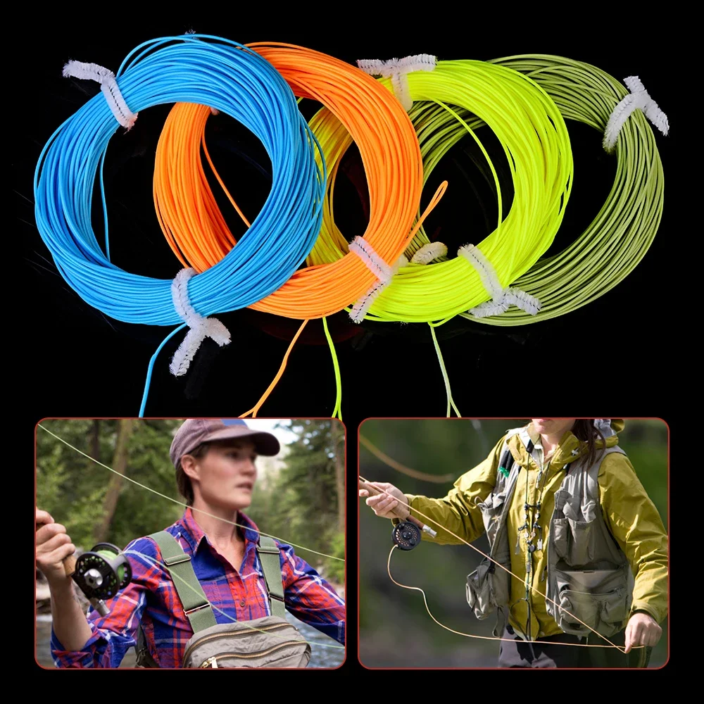 Fly Line 100FT WF2/3/4/5/6/7/8F Fly Fishing Line no Loop Weight Forwad Full Floating FLy Fishing line