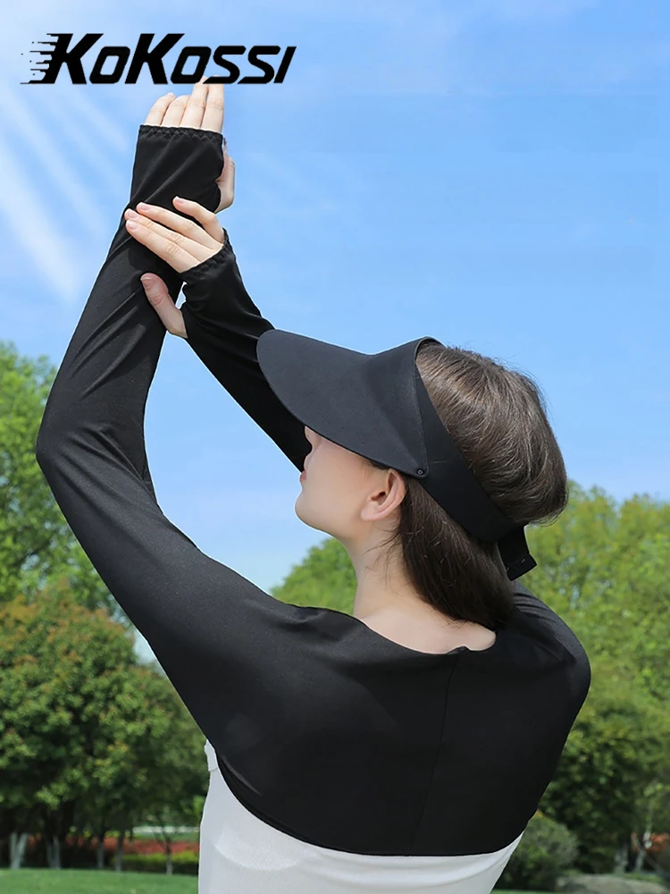 AliExpress NONE KoKossi Summer Women’s UV Protection Shawl Arm Sleeves Breathable Lightweight Thumb Hole Cycling Golf Driving Sports Outdoor