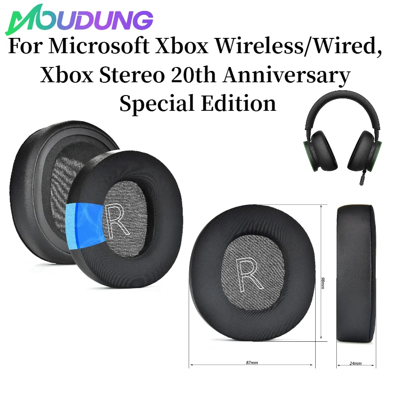 

MOUDUNG Replacement Cooling Gel Earpads For Microsoft Xbox Wireless/Wired, Xbox Stereo 20th Anniversary Special Edition Headset