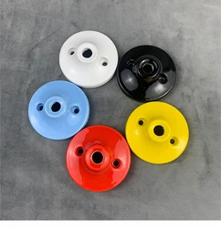 Chandelier Ceramic Ceiling Plate Surface Mounted Ceiling Fixed Round Chassis Lighting DIY Color Ceramic lamp Accessories