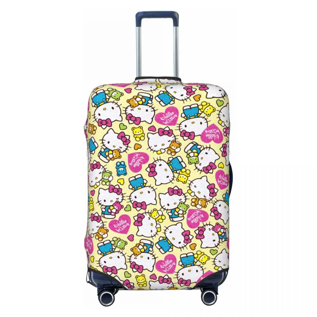 

Cartoon Hello Kitty Cat Travel Luggage Cover Dust Proof Kitten Suitcase Cover Protector Fit 18-32 Inch