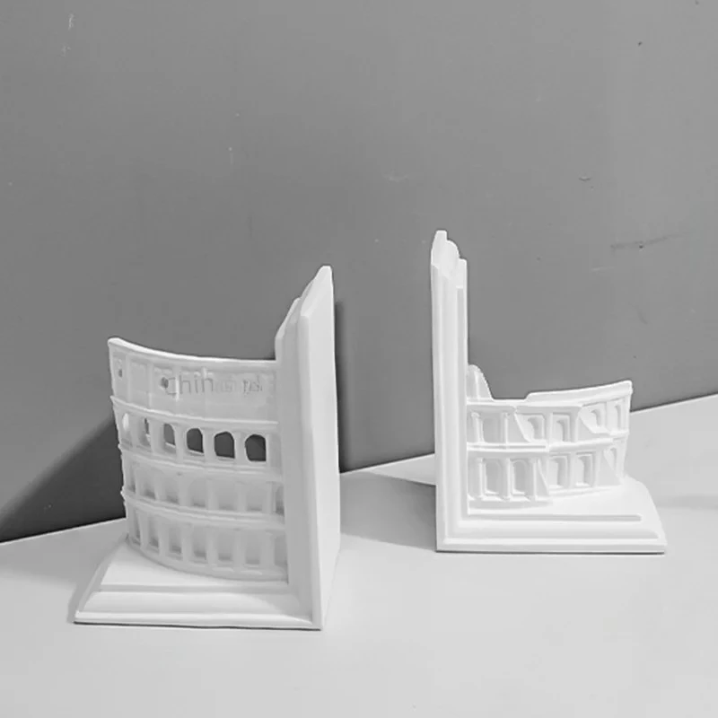 Simple art Roman wall book by book file model room sales office living room study desk bookcase soft decoration
