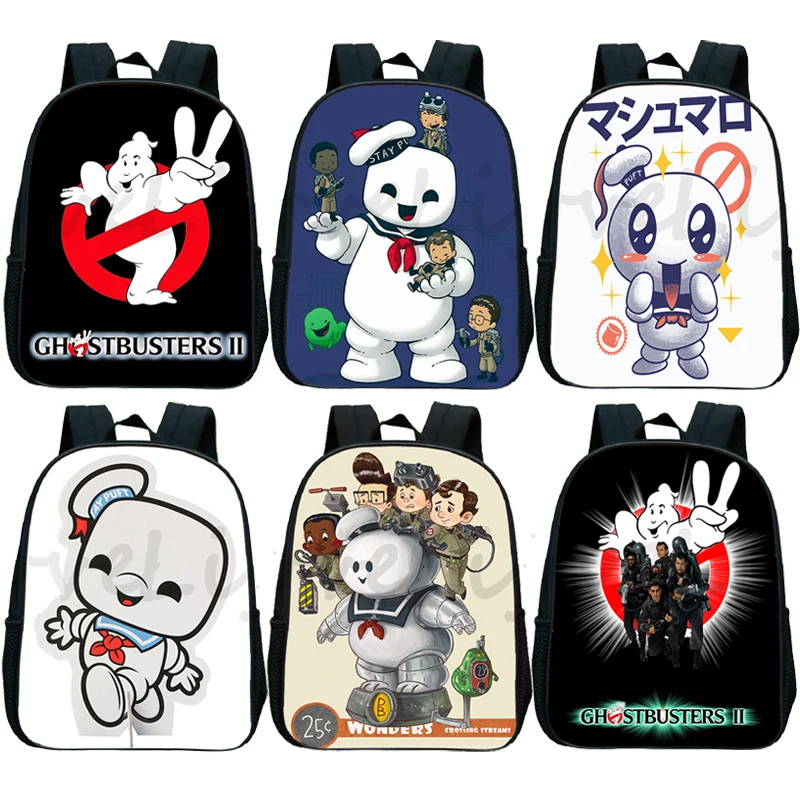 Mochila ghostbusters mochila jardim de infância crianças sacos bonito jardim de infância mochila bonito meninos meninas sacos de escola