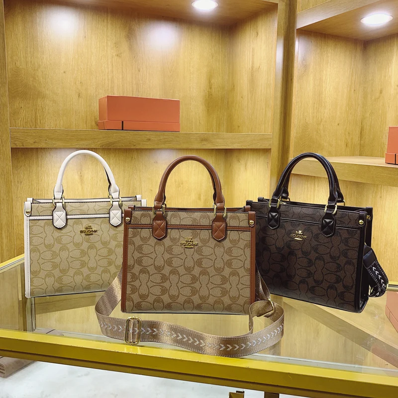 

High End Women Luxury Leather Handbag Elegant Shoulder Bag Fashionable Crossbody Bag Classic Designer Paris Style Tote Bag