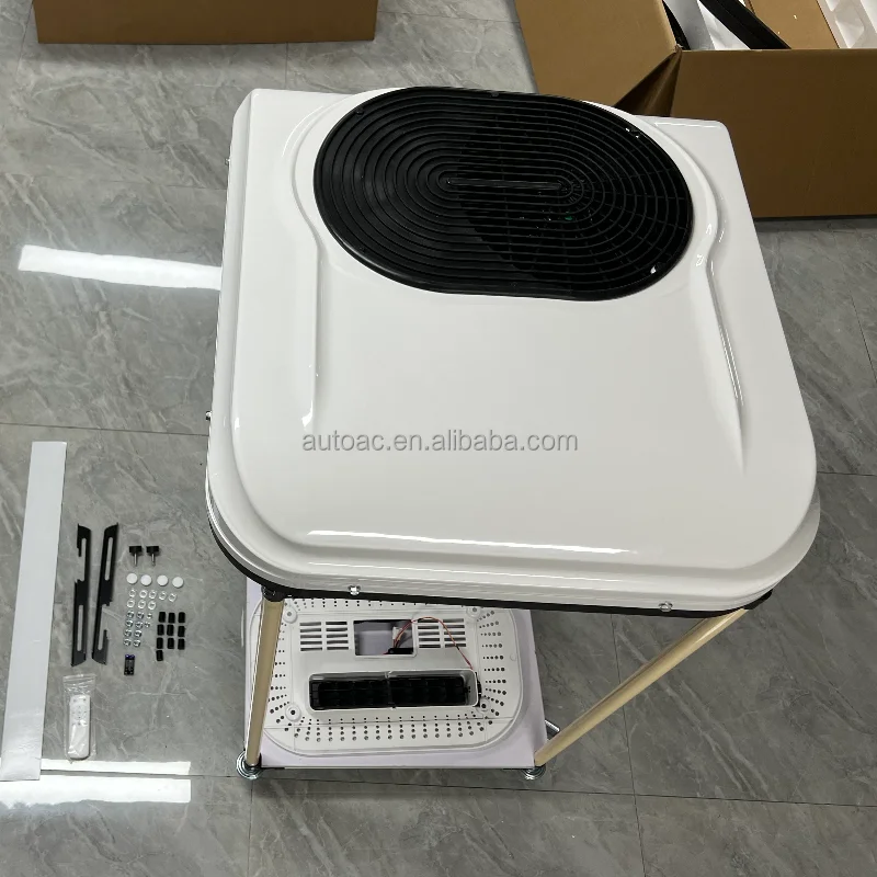 Electric DC Power Rooftop Ceiling Air Conditioning System For Truck Ar Aire Acondicionado Para Camiones Air Conditioning 12v