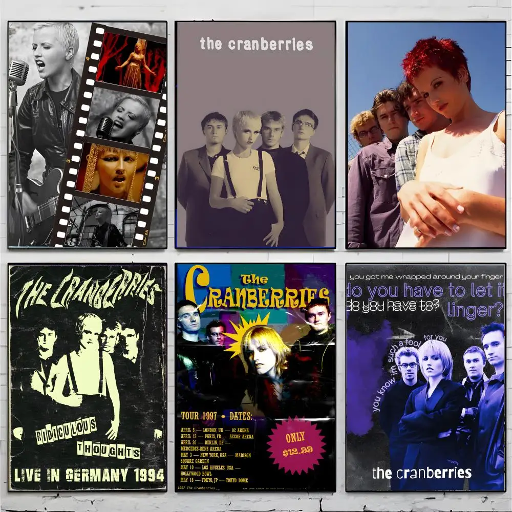 pop rock band T-The Cranberries Poster Superior Home Space Pub Indoor Decorative Art & Home Decor