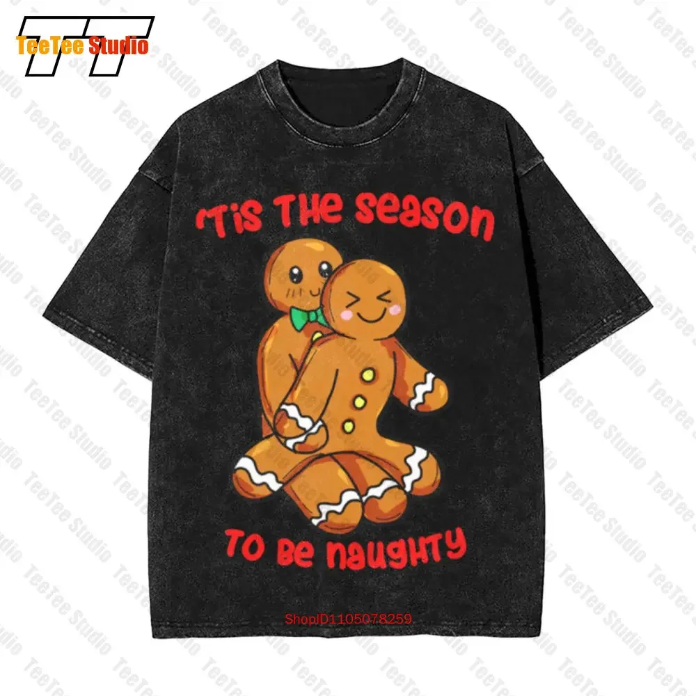 Tis The Season Gingerbread Couple Sex Position Vintage Oversized T-Shirt V131