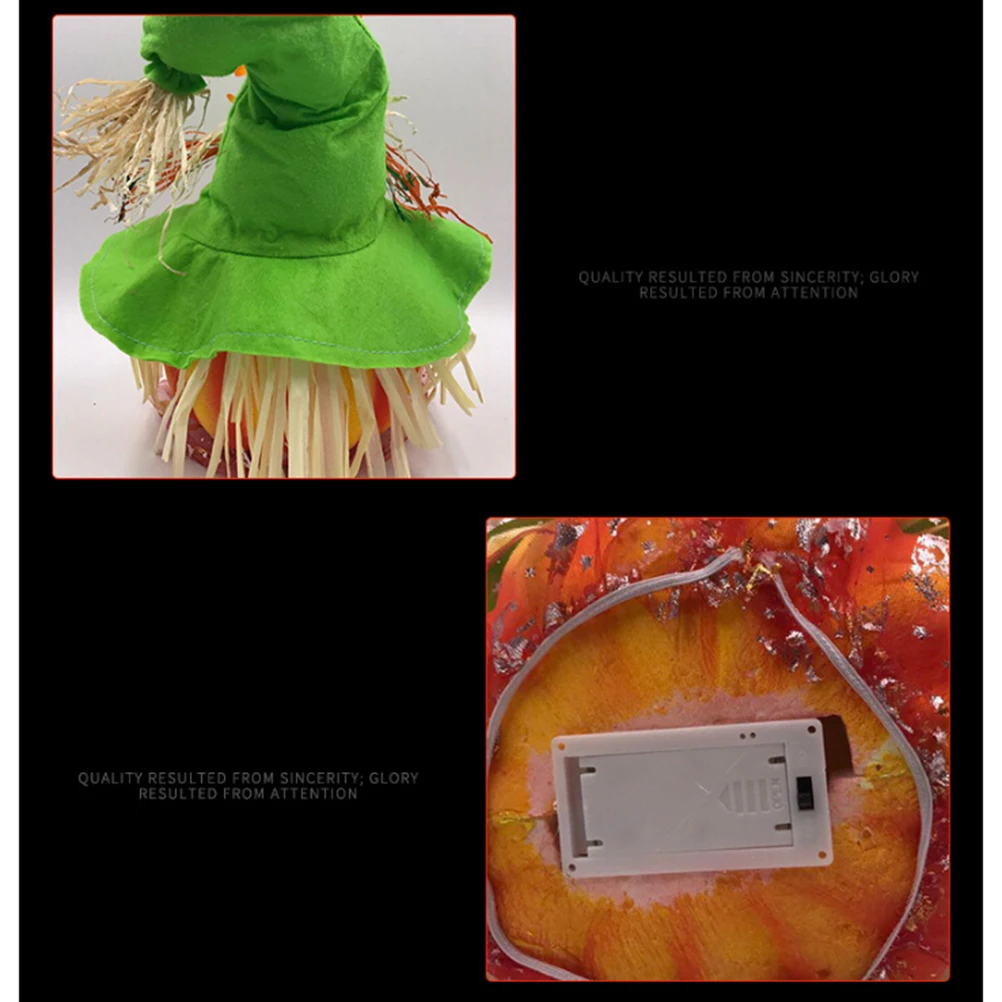 

Funny Pumpkin Lamp Jack-o-Lantern Decoration Animated Halloween Props Decorations Tricky Toys Lights