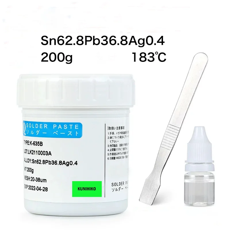 

solder paste welding electronics Sn62.8Pb36.8Ag0.4 tin lead