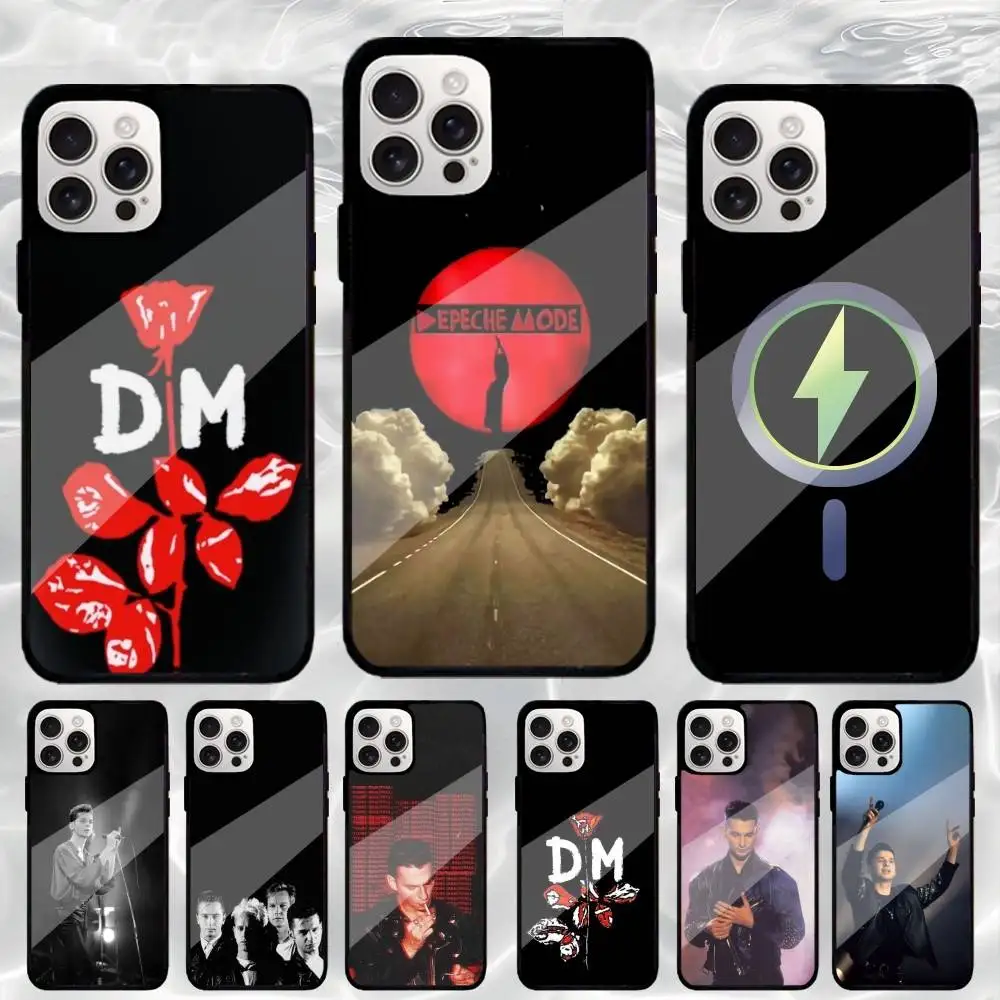 

D-Depeche Mode Phone Case For iPhone17,16,15,14,13,12,11 Plus,Pro Max Magnetic Magsafe Wireless Charging