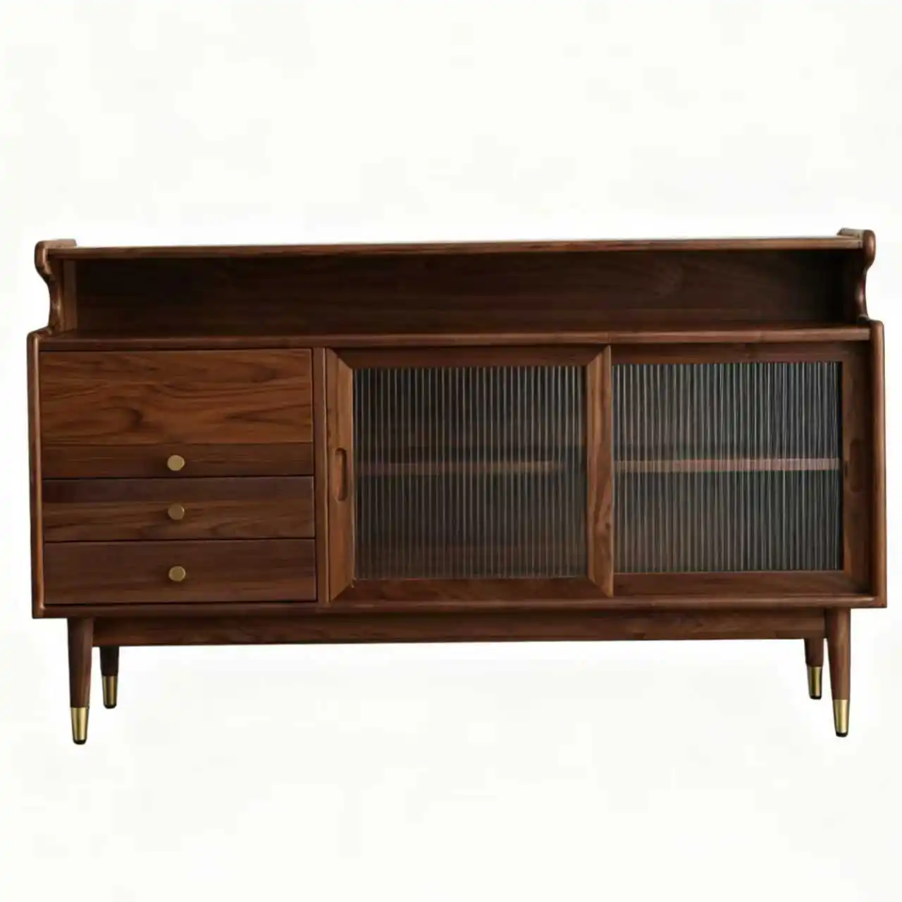 

Тумба-буфет из массива ореха, простой деревянный тумба-буфет для столовой, тумба для чая из массива дерева для небольшой квартиры, тумба-шкафчик