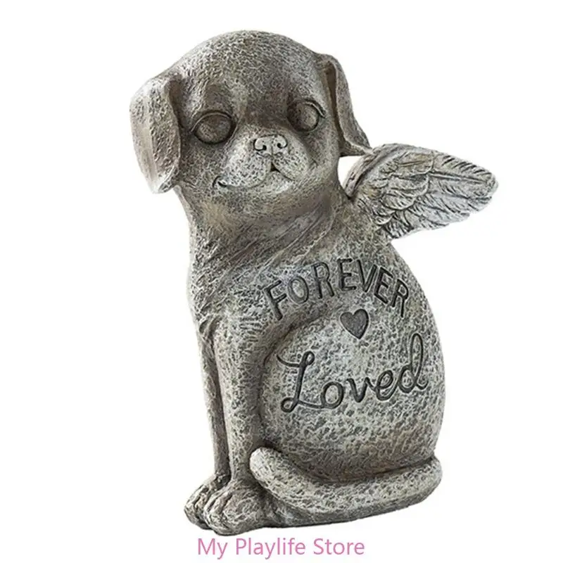 Pet Tombstone Garden Shelf Decoration for Remember Pet Grave Marker