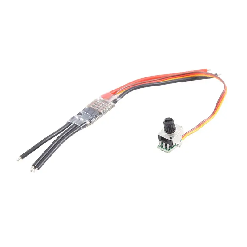 DC 7-26V Three-Phase Brushless Motor Driver DC Motor Drive Board Speed Controller Regulator With Potentiometer Durable (30A)-Y41