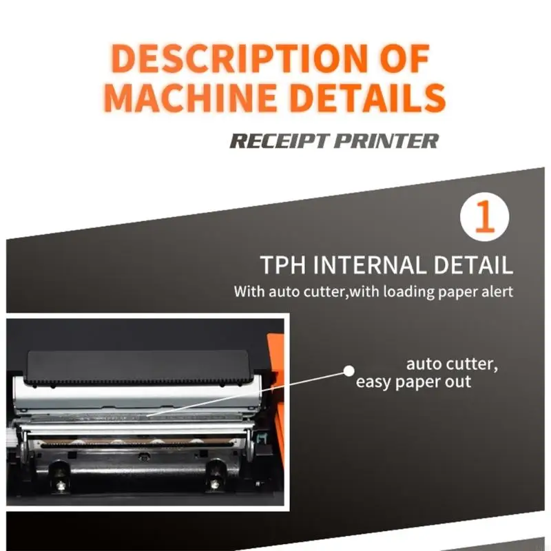 

Professional Thermals POS Printer With Ethernet Connectivitys 1.5 Million Cut Capacity For High Volumes Environment