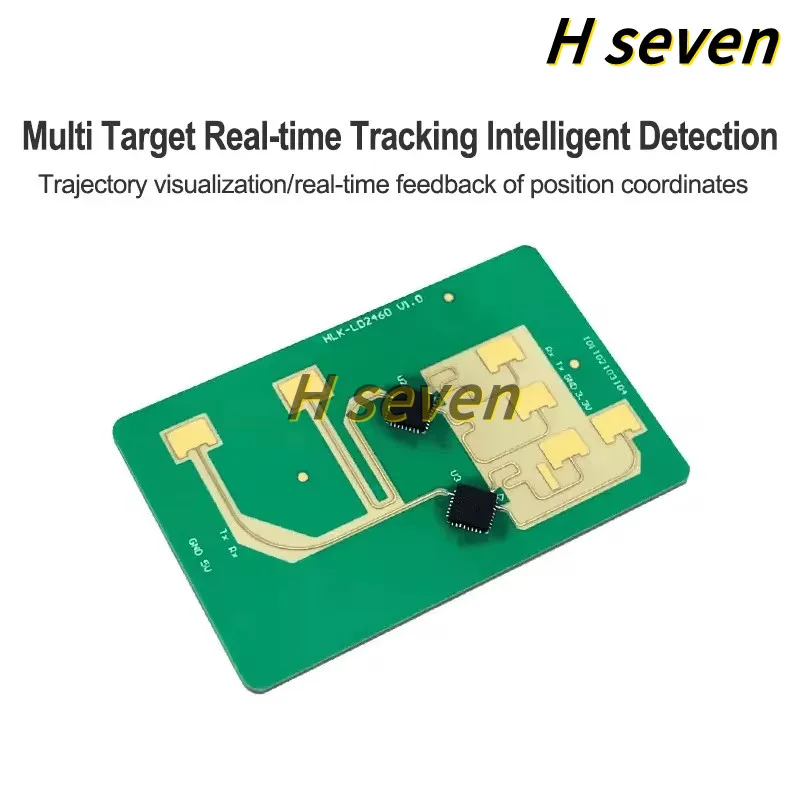 24G millimeter wave high-precision human state perception radar LD2460 multi-target trajectory positioning and tracking module