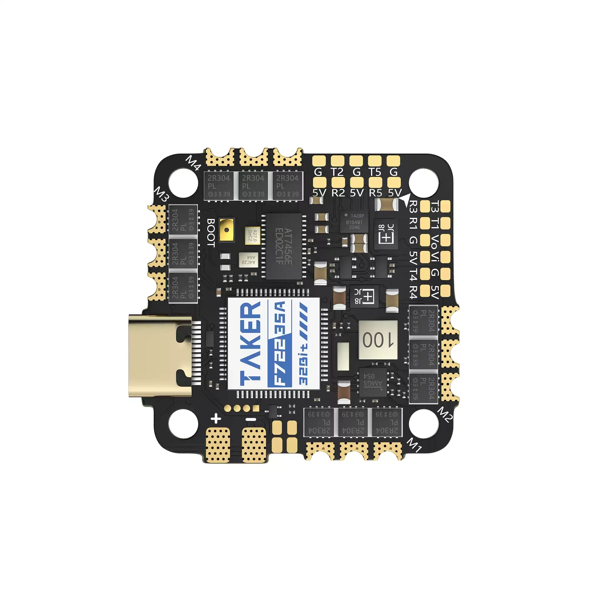 GEPRC TAKER F722 35A 32Bit AIO Flight Controller, STM32F722 ICM42688-P 2-6S All in One FPV FC ESC