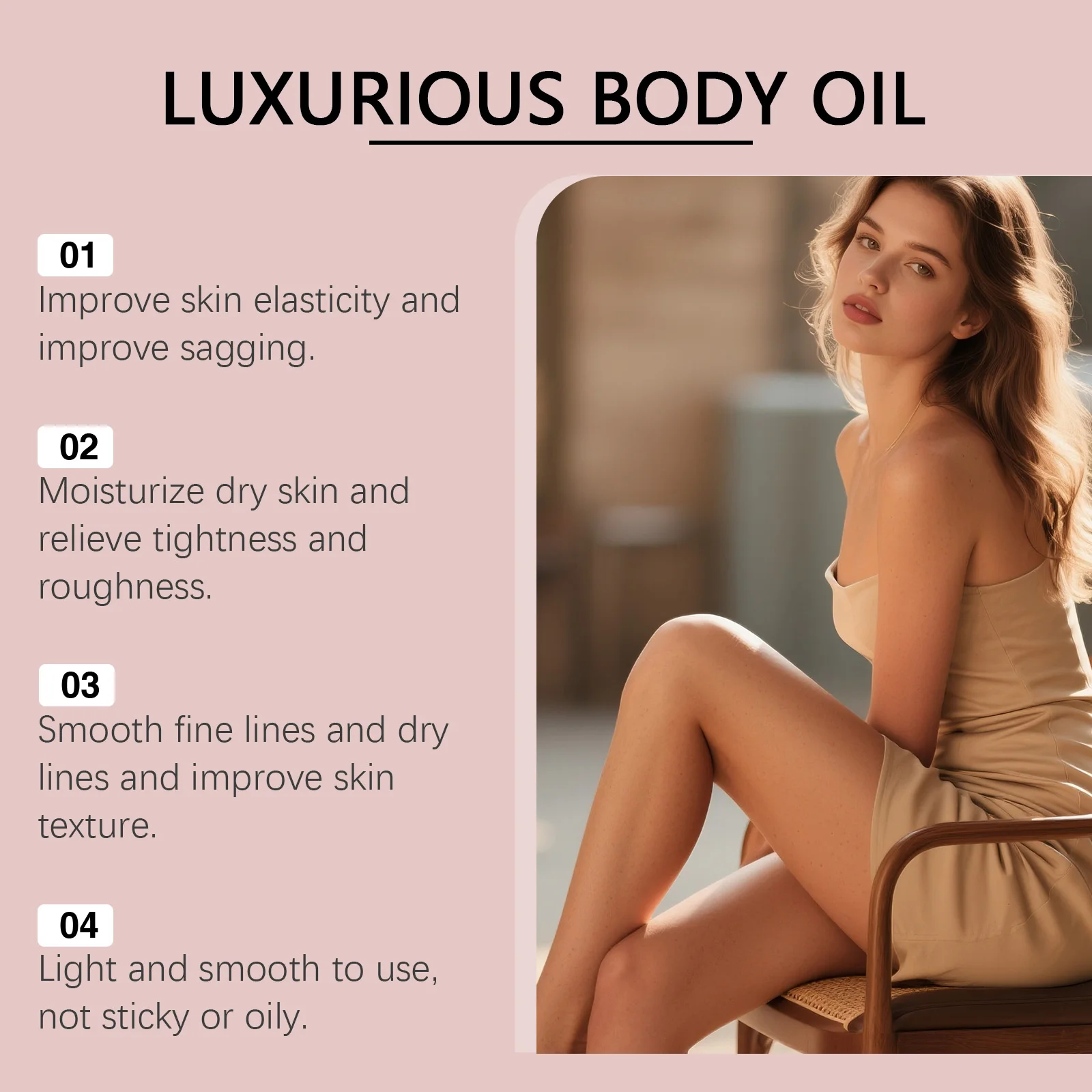 

Hydrating Firming Body Oil Improve Sagging Tighten Waist Abdomen Arms Fat Reduction Nourish Lightening Skin Regeneration Serum