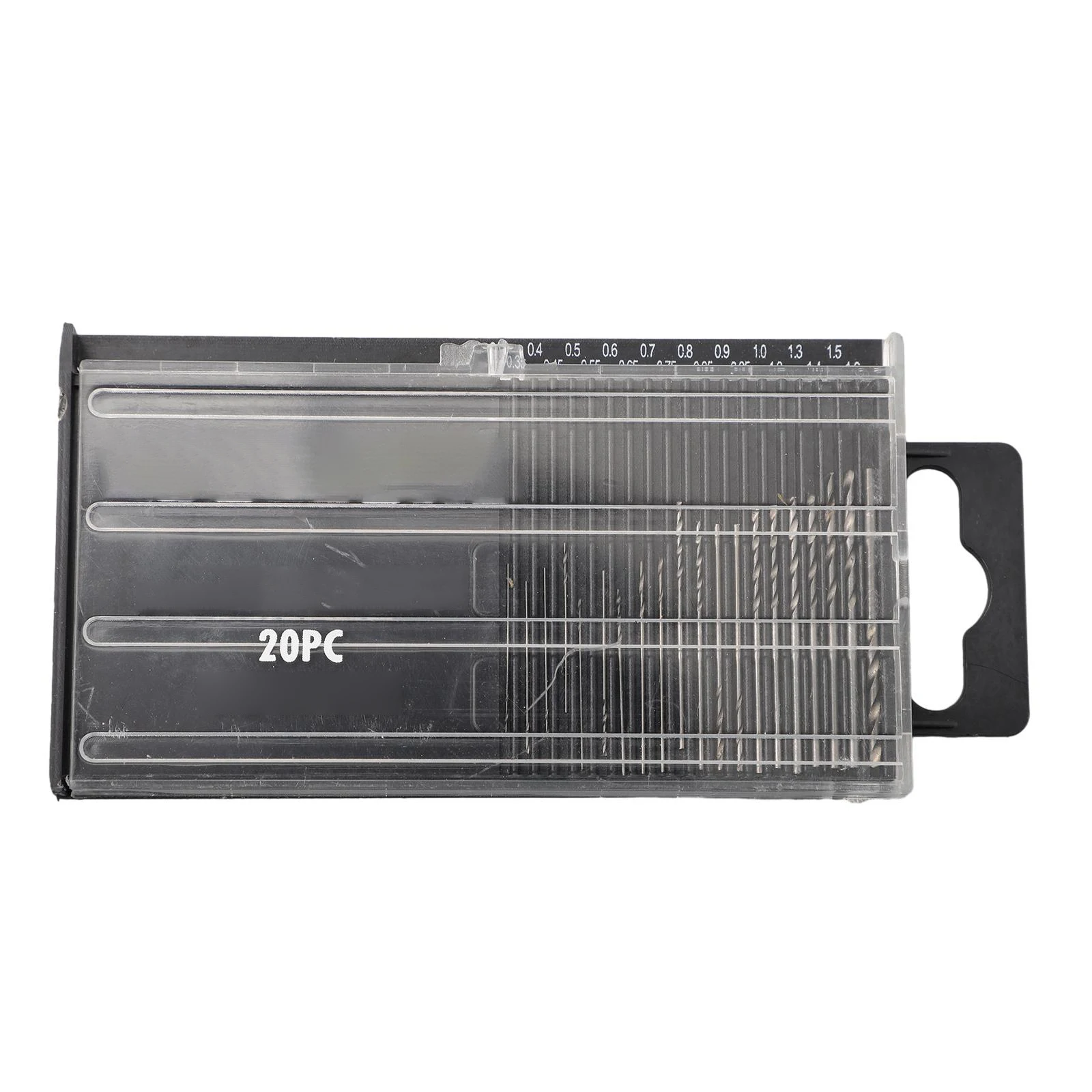 케이스가있는 최신 드릴 비트 교체 도구 0.3mm-1.6mm 20 개/대 고속 드릴 용 액세서리 비트 부품