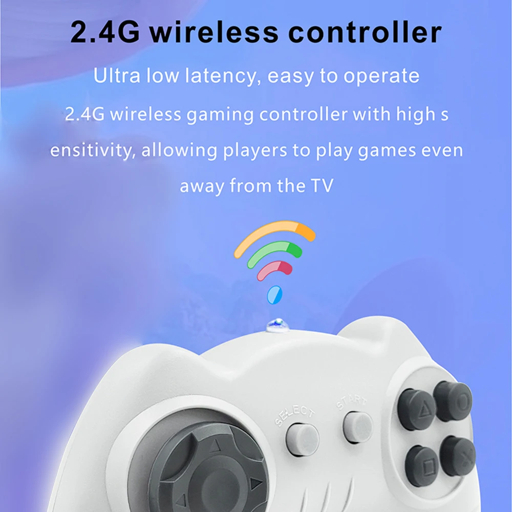 Wireless Gaming Interactive Wireless Experience Classic Design Preloaded Games High-quality Gaming Home Entertainment 620 Games