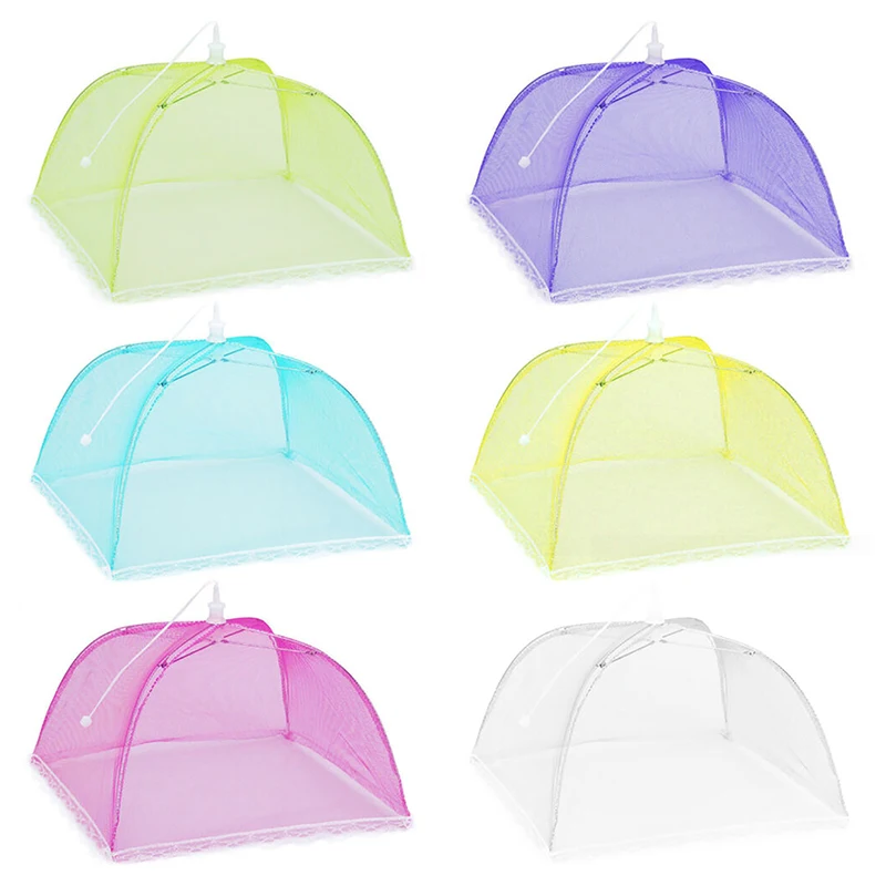 Household Food Umbrella Cover Picnic Barbecue Party Anti Mosquito Fly Resistant Net Tent For Kitchen Dinner Table YJN