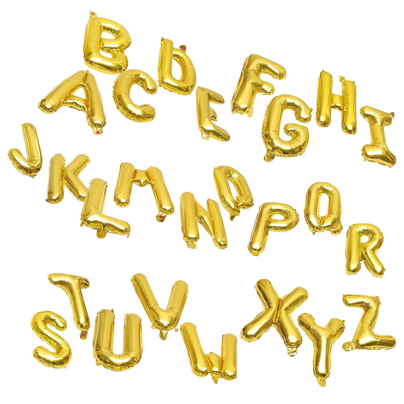 

26 Pcs Alphabet Balloon Set 16 Inch Letter Foil Balloons Wedding Birthday Anniversary Number Balloons Golden