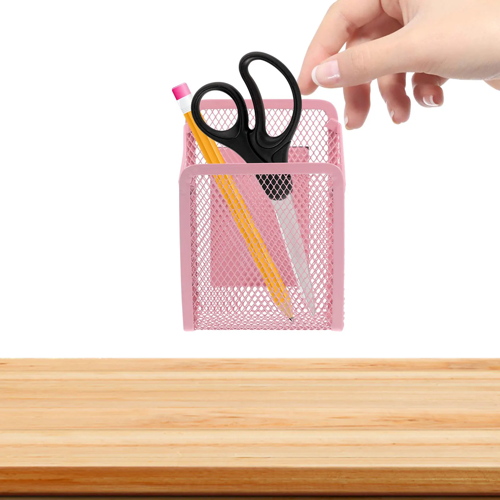 

Magnetic Pen Holder Iron Design Stable Reusable for Refrigerator Whiteboard Marker Pen Container Magnetic Pencil Holder