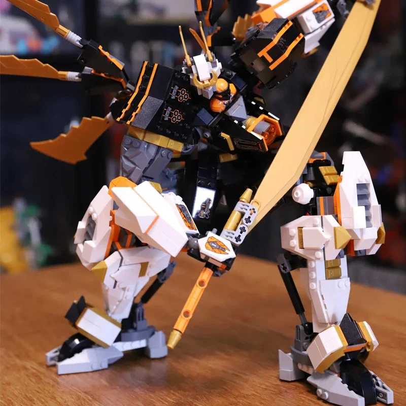 

Совместимые наборы MOC Phantom Series Titan Dragon Mecha, модель, креативный робот, сборка мальчиков, строительные блоки, игрушка в подарок