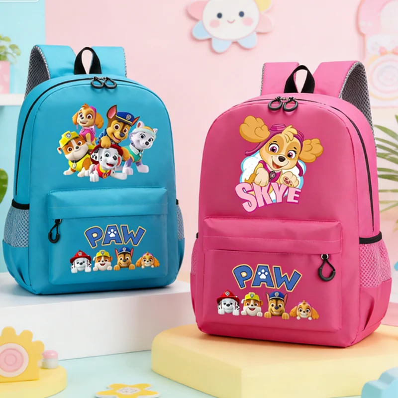 Mochila escolar Paw Patrols para niños y niñas, mochila informal de gran capacidad, mochila con figura de Anime Chase Skye, bolsa para ordenador portátil, regalo de cumpleaños