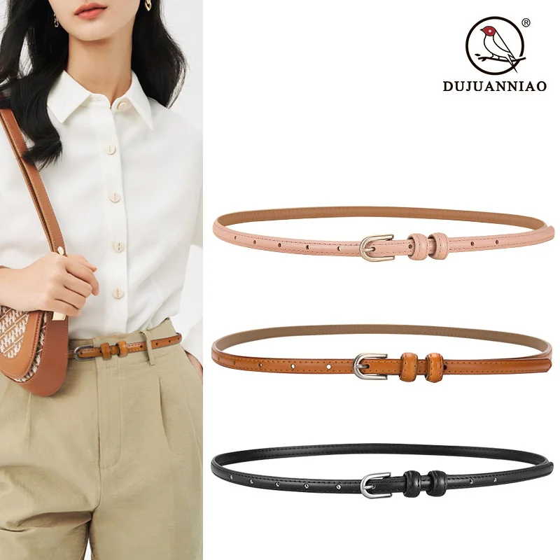 

100% genuine real leather Women's belt summer versatile women's thin inset style decorative jeans