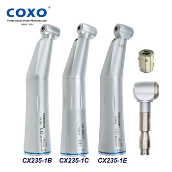 COXO Dental Fiber Optic LED Self Power E Generator 1:1 Low Speed ​​Inner Water Contra Angle Handpiece Fit NSK KAVO Sirona