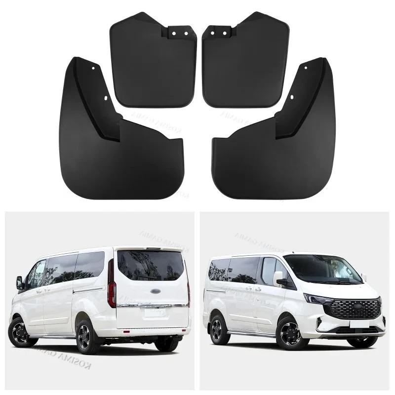 

Для Ford Transit Custom Tourneo 2012-2023: Комплект передних и задних брызговиков (защита от грязи) 1915641, набор автомобильных аксессуаров