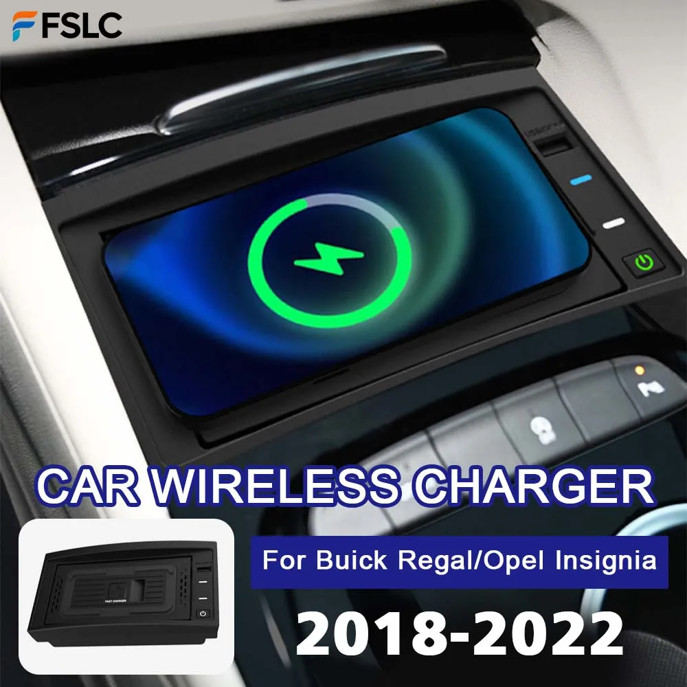 

⭐Genuine⭐Auto Parts 15W Car Wireless Charger For Buick Regal For Opel Insignia 2018-2022 Pad Panel Charging Holder Black