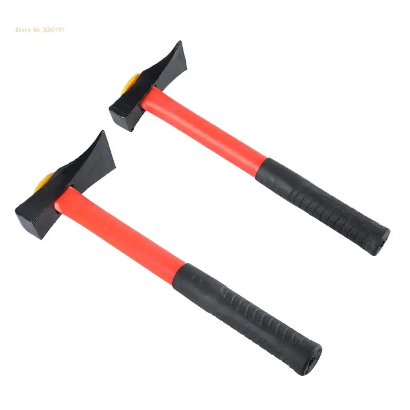 High Carbon Steel Brick Hammer with Shock Reduction Grip Hammer Polishing Flat Dropship