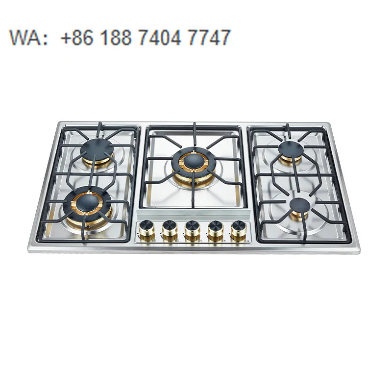Practical Built in Gas Stove Home Use Multi Burner Gas Hob Efficient Heating Gas Hob for Household