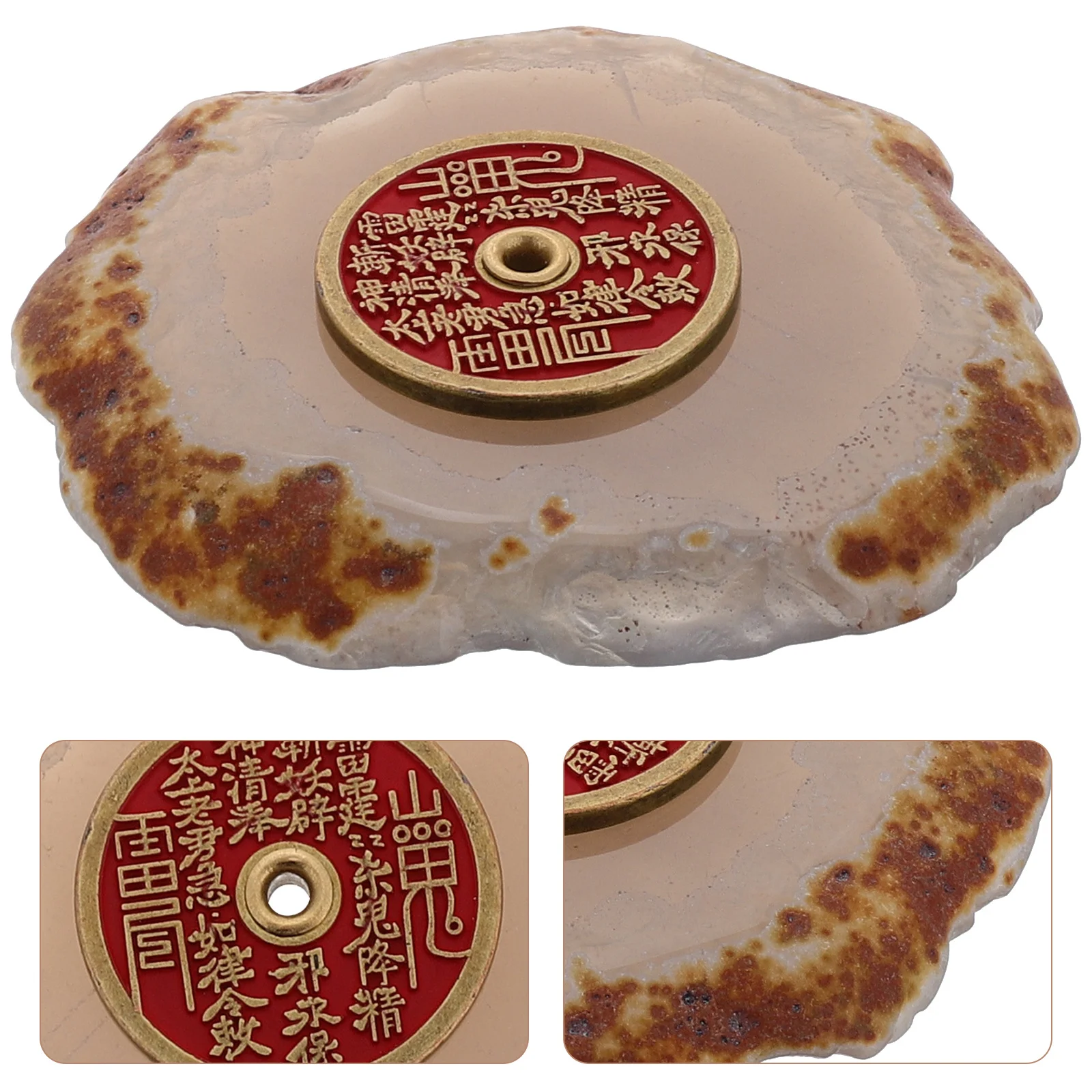 

Elegant Agate Incense Holder Natural Desktop Burner for Meditation Space Decor Chic Incense Stick Base Accessory