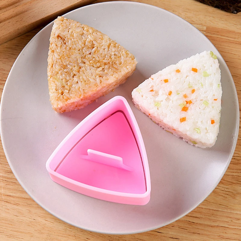 Diy Sushi Mold Onigiri Food Press Triangular Sushi Maker Mold Rice Pressing Tool Home Kitchen Bento Accessories Tools