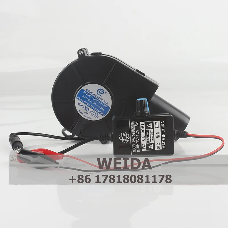

9733 12V 1.20A Dc Centrifugal Brushless Blower Fan With Variable Speed Controller Wholesale Mini Blowers BFB1012H Cooling Fan