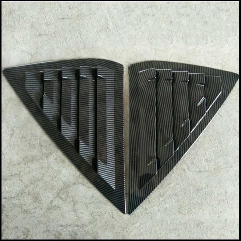 

For Nissan Sentra Sedan 2012-2019 Rear Triangular Window Blind shades Louver Vent Sill Molding Cover Sticker Trim Car Styling