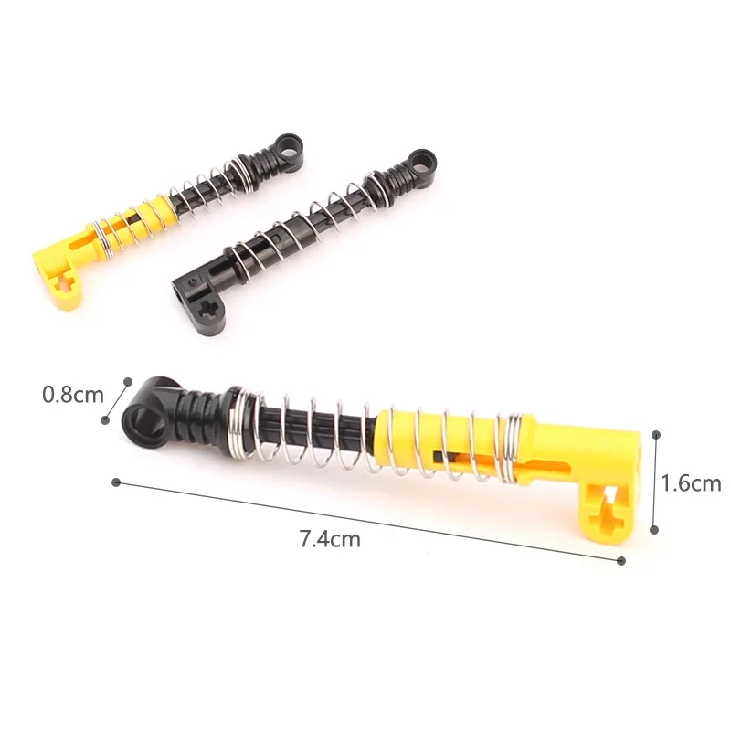 Moc High-tech Parts Shock Absorber Spring Power Expansion Unit Building Blocks Accessories Compatible with Lego Toys 61927 40918