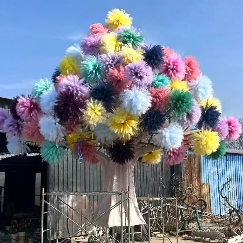 Decoration simulation reed  dried flowers wind bouquet living room balcony holiday atmosphere