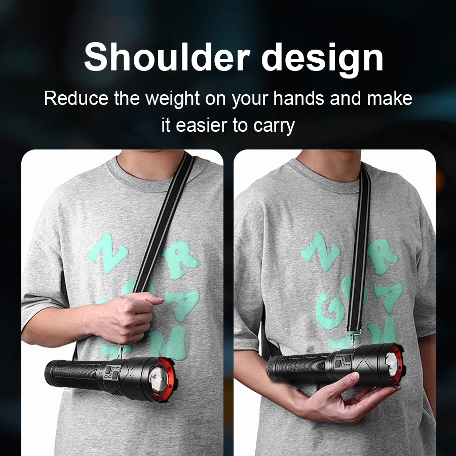 High Power Led Flashlights White Laser High Lumen 100000000 Rechargeable Strong Light Long Range Tactical Lantern Camping Torch