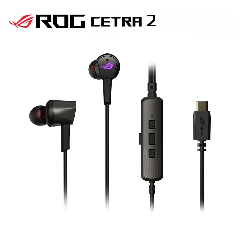 

ASUS ROG Cetra II RGB Earphone For Rog Phone 5/3/2 Type-C Gaming Headset ANC Active Noise Reduction Surround 7.1 Sound Effect